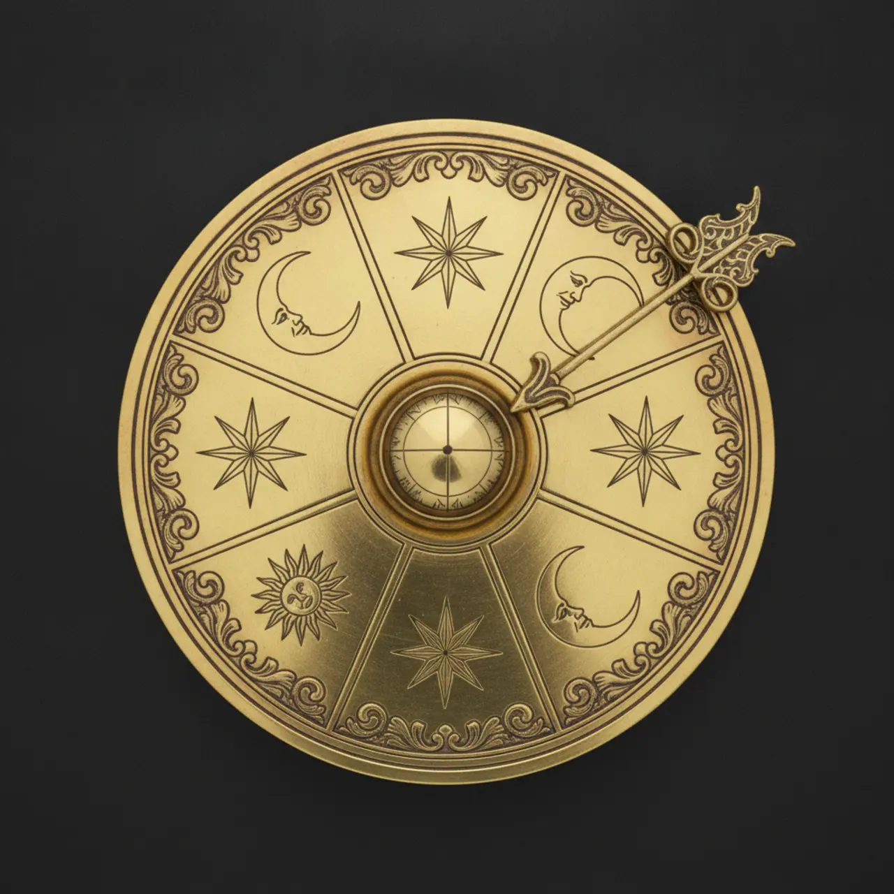 Brass Sundial Wheel